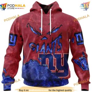 New York Giants 3D Hoodie Devil Eyes - Fan Gift