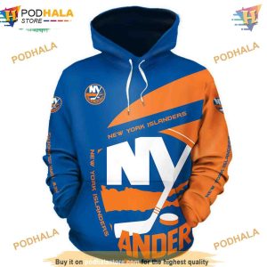 New York Islanders 3D Hoodie Hooded Long Sleeve Trending Apparel 2