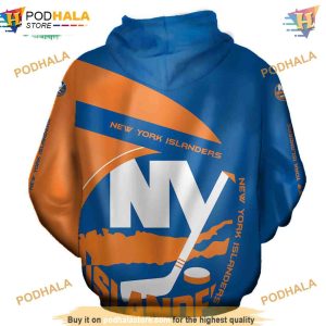New York Islanders 3D Hoodie Hooded Long Sleeve Trending Apparel 3