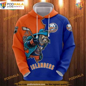 New York Islanders 3D Hoodies Cartoon Graphic Sweatshirt for Fans 1
