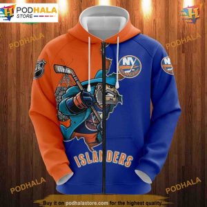 New York Islanders 3D Hoodies Cartoon Graphic Sweatshirt for Fans 3