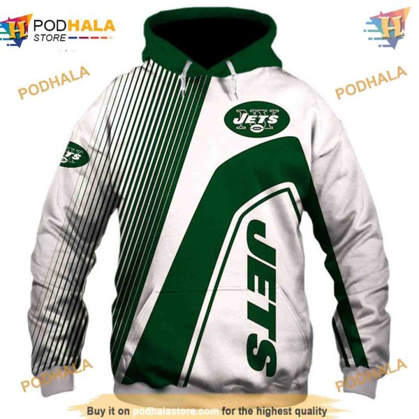 New York Jets NFL Hoodie 3D, Budget-Friendly NFL Merchandise Pullover