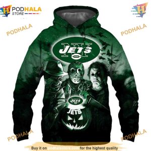 New York Jets NFL Hoodie 3D Halloween, Horror NFL Apparel for Fans