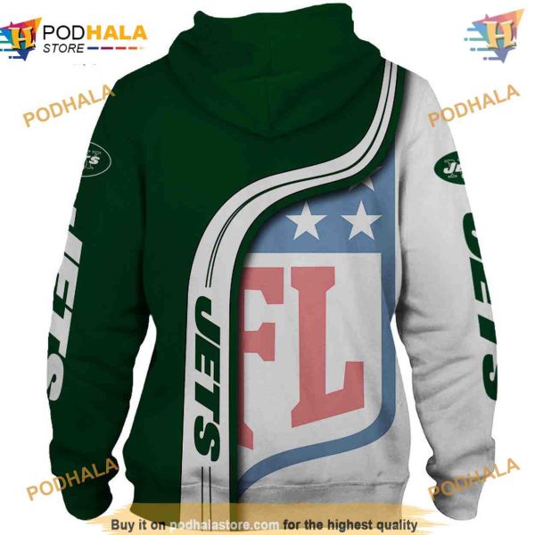 New York Jets NFL Hoodie 3D, Stylish NFL Merchandise Pullover