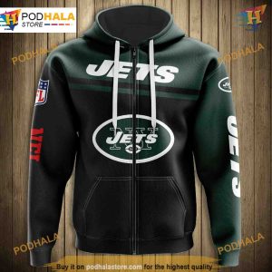 New York Jets Skull NFL Hoodie 3D, NFL Merchandise for Fans