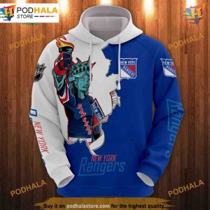 New York Rangers 3D Hoodies Cartoon Graphic Sweatshirt for Fans 1