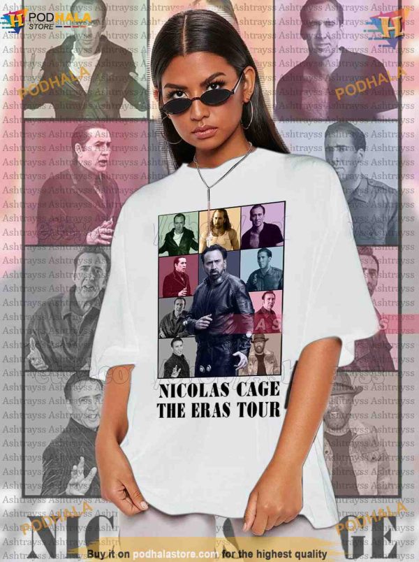 Nicolas Cage The Eras Tour Funny Shirt For Women Men