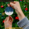 Night Sky Map Star Ornament, Personalized Anniversary Constellation
