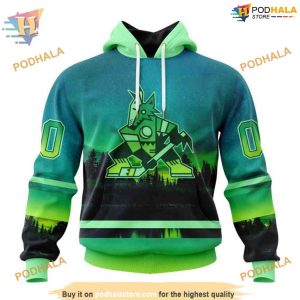 Northern Light Full Print NHL Arizona Coyotes Hoodie 3D Custom Arizona Coyotes Apparel 1