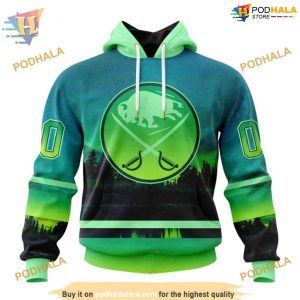 Northern Light Full Print NHL Buffalo Sabres 3D Hoodie Custom Design 1