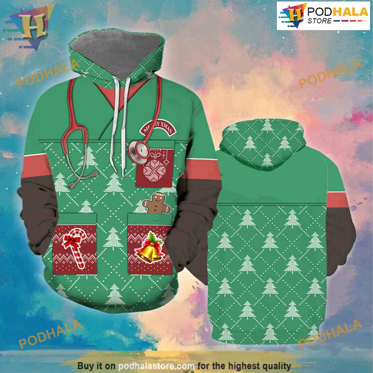 Nurse All Over Printed 3D Hoodie Sweatshirt Nurse All Over Printed 3D Hoodie Sweatshirt