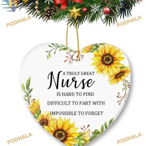 Nurse Appreciation Christmas Ornament, Personalized Family Ornaments