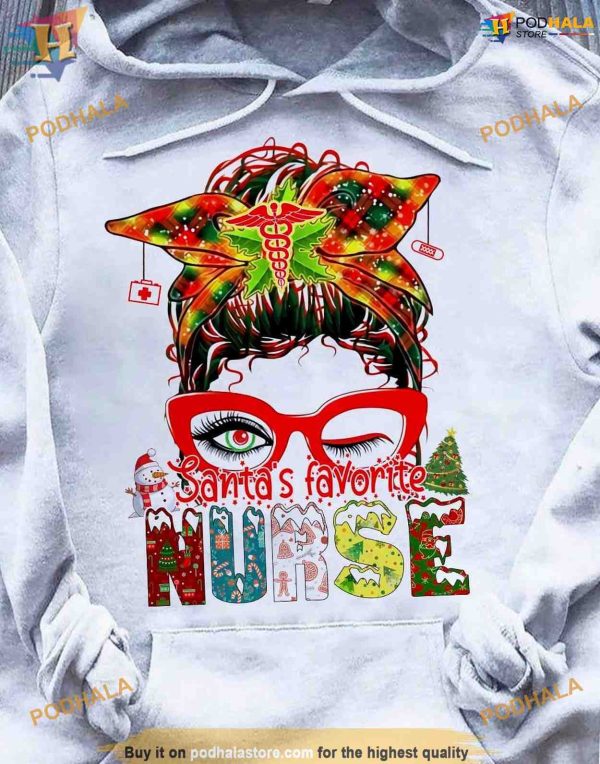 Nurse’s Christmas Delight Shirt, Ideal Santa-Approved Nurse Gift