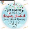 Nursing Student Custom Christmas Ornament, 2023 School Nurse Gift
