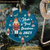 Nutcracker Baby's First Personalized Christmas Ornament, Holiday Keepsake