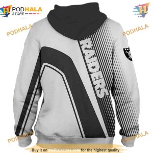 Oakland Raiders NFL Hoodie 3D Affordable NFL Apparel Pullover 2