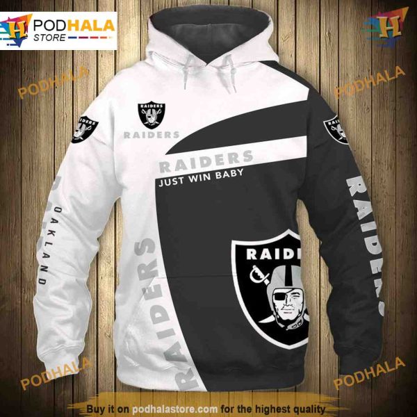 Oakland Raiders NFL Hoodie 3D, Budget-Friendly NFL Apparel Sweatshirt