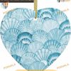 Ocean Seashell Watercolor 2023 Personalized Family Ornaments