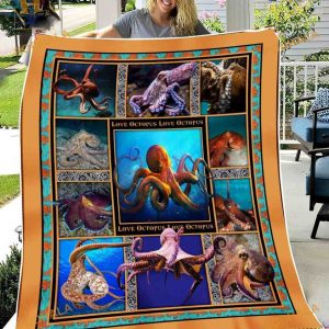 Octopus Embrace 3D Fleece Blanket, Unique Christmas Blanket
