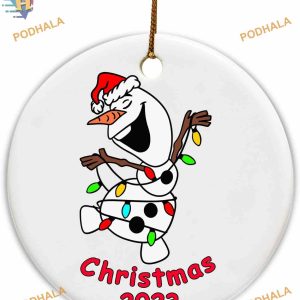 Olaf Disney Xmas Decorations Ornament, Cute 2023 Cartoon Tree Decor for Boys & Girls