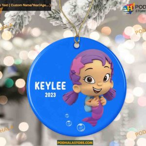 Oona-Themed Personalized Christmas Ornament 2023 for Kids