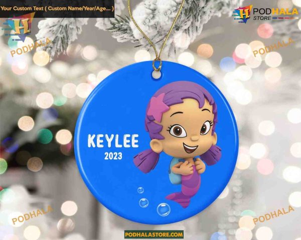 Oona-Themed Personalized Christmas Ornament 2023 for Kids