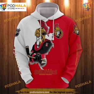 Ottawa Senators Cartoon 3D Hoodie Trending Graphic Sweatshirt 1
