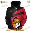 Ottawa Senators Hooded Long Sleeve 3D Hoodie, Trending Gift