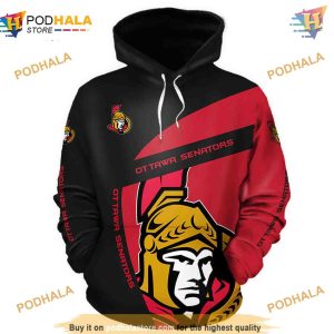 Ottawa Senators Hooded Long Sleeve 3D Hoodie, Trending Gift