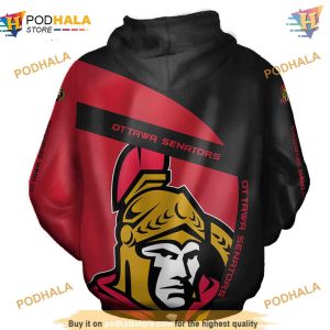 Ottawa Senators Hooded Long Sleeve 3D Hoodie Trending Gift 2