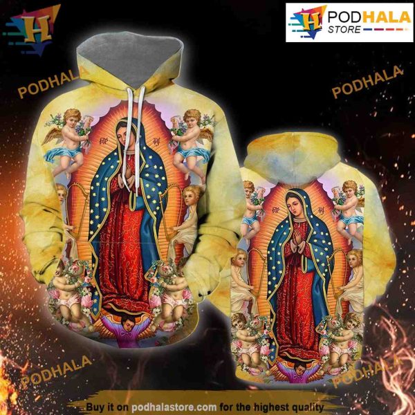 Our Lady Of Guadalupe 3D Funny Hoodie Christmas, Xmas Gifts