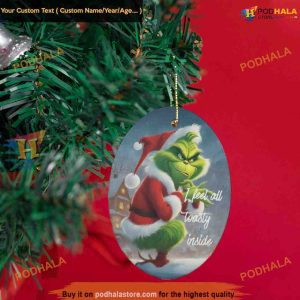 Oval Grinch Xmas Ornaments The Grinch Christmas Tree Decorations 2