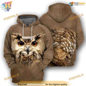 Owl Animal Costume Full All Over Printed 3D Hoodie Sweatshirt 1