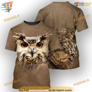 Owl Animal Costume Full All Over Printed 3D Hoodie Sweatshirt 2