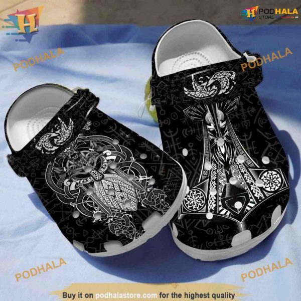Owl Vikings Tattoo Crocs, Creative Christmas Gifts for Men and Women