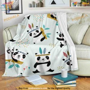 Panda Cuddle Fleece Blanket, Funny Family Christmas Gifts