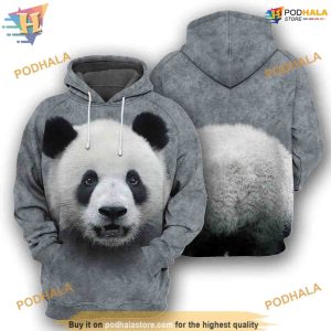 Panda Cute Full All Over Printed Animal Costume 3D Hoodie Sweatshirt 1