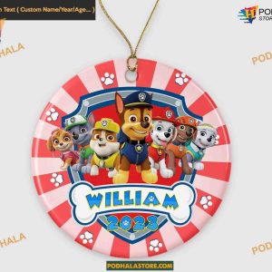 Paw Patrol Dog Christmas 2023 Ornament, Personalized Family Ornament, Kids Gifts
