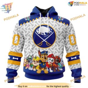 PawPatrol Special Design NHL Buffalo Sabres 3D Hoodie Custom Apparel 1