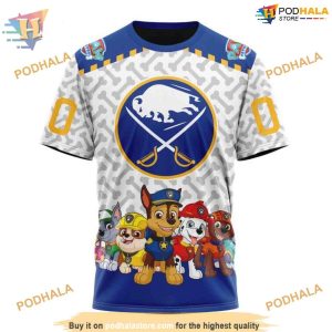 PawPatrol Special Design NHL Buffalo Sabres 3D Hoodie Custom Apparel 3