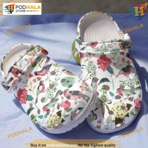 Peaceful Garden Hummingbird Shoe Crocs, Magnificent Scenery Christmas Gifts