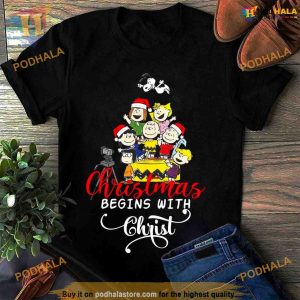 Peanut Cartoon Christ Shirt, Best Family Christmas Gifts