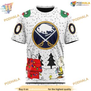 Peanuts Cartoon Buffalo Sabres Personalized NHL Hoodie 3D Merchandise 3