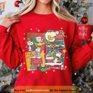 Peanuts Christmas Duo Charlie Brown and Snoopy Sweatshirt Funny Xmas Gift Ideas 2