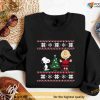 Peanuts Christmas Tree Sweatshirt, Trendy Snoopy Winter Shirt