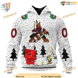 Peanuts Special Design NHL Arizona Coyotes Hoodie 3D Unique Arizona Coyotes Kids Apparel 1