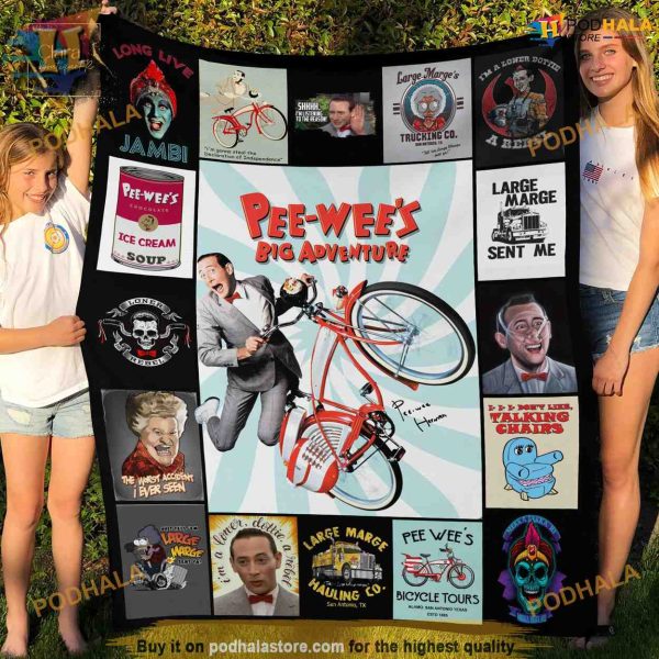 Pee Wee’s Big Adventure Iconic Movie Fleece Blanket