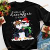 Penguin Couple December Shirt, Charming Family Funny Christmas Shirt