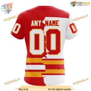 Personalize 2023 Home Mix Away NHL Calgary Flames Hoodie 3D 4
