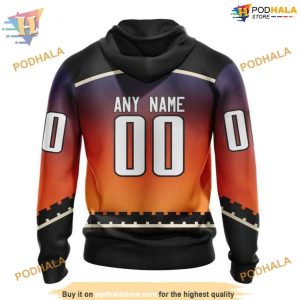 Personalize Gradient NHL Concept Arizona Coyotes Hoodie 3D Arizona Coyotes 3D Merch 2